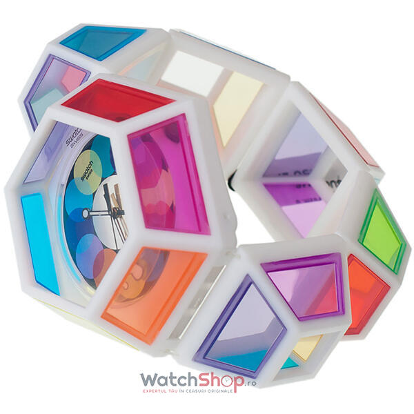 Ceas Swatch ORIGINALS SUOZ144S Dodecahedron Collision