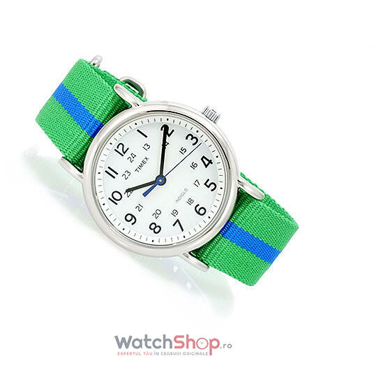 Ceas Timex WEEKENDER T2P143 Slip Thru Green
