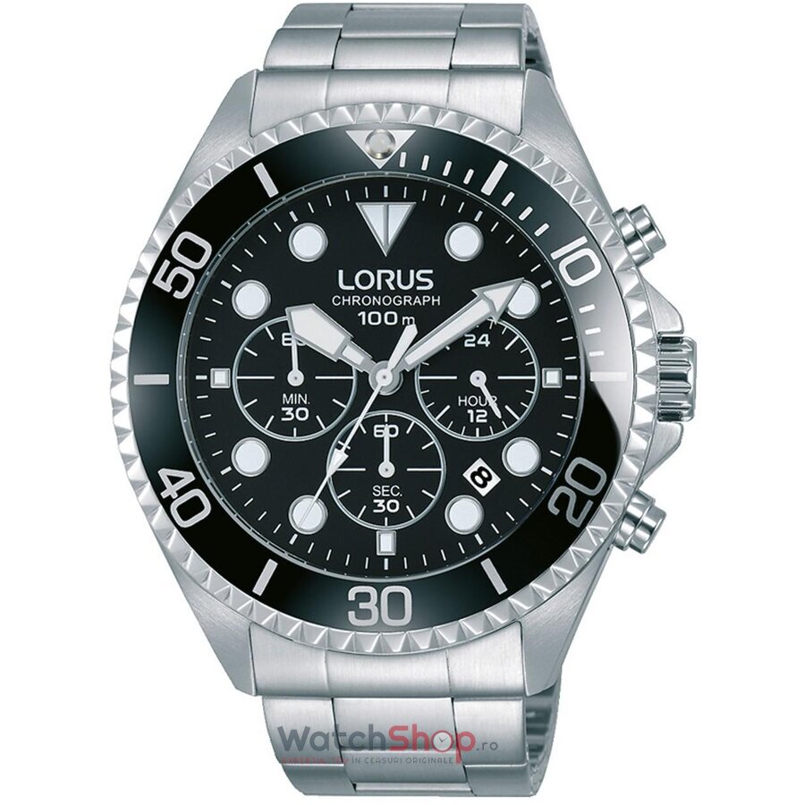 Ceas Lorus by Seiko SPORTS RT319GX9 Chronograph 45mm 10ATM 10ATM imagine 2022 crono24.ro