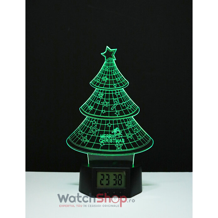 WatchShop Lampa led 3D CHRISTMAS TREE Ceas