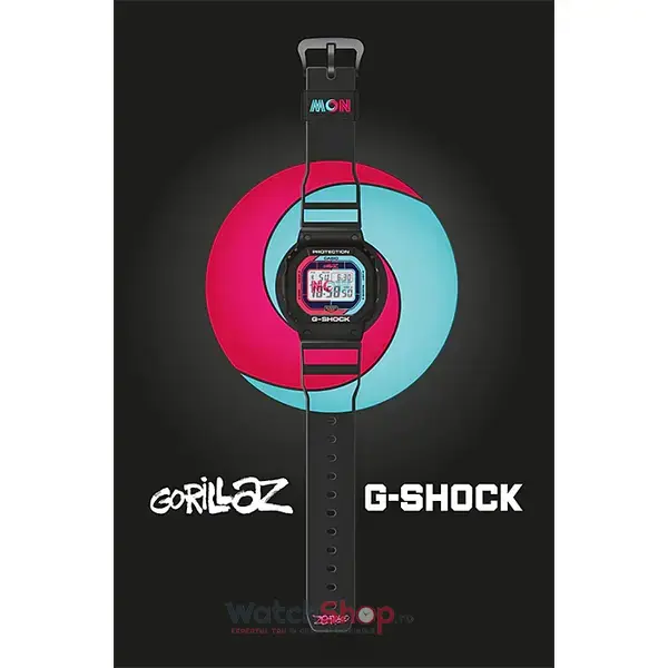 Ceas Casio G-SHOCK GW-B5600GZ-1ER Gorillaz Limited Edition