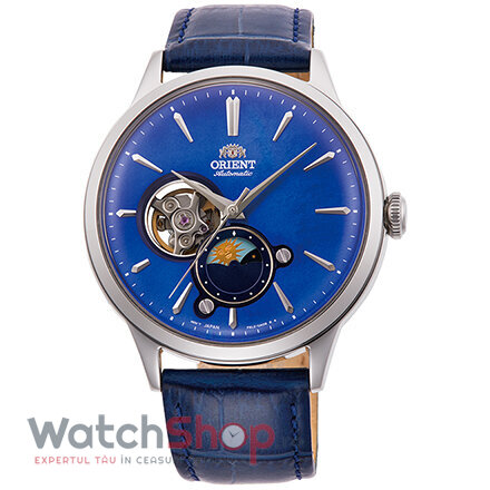 Ceas Orient SUN AND MOON RA-AS0103A Open Heart Automatic AND imagine 2022 crono24.ro