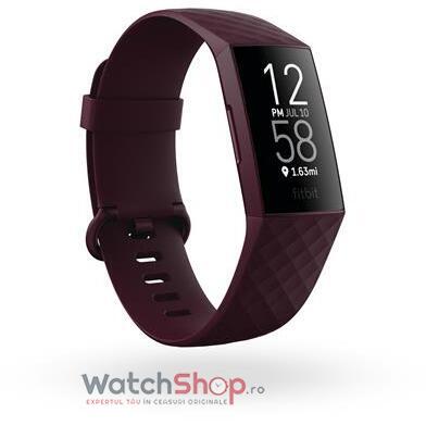 Ceas SmartWatch CHARGE 4 (NFC)  w integrated GPS  FitbitPay - Rosewood