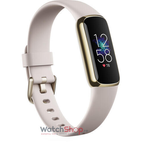 Ceas SmartWatch Fitbit LUXE - Soft Gold/White