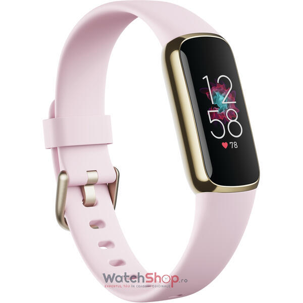 Ceas SmartWatch Fitbit LUXE Special Edition Gorjana w Juwellery Band - Soft Gold/Peony