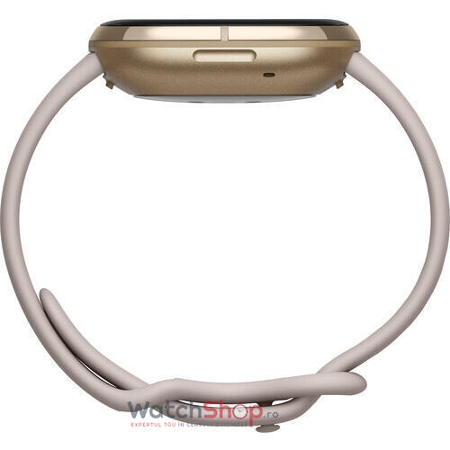 Ceas SmartWatch Fitbit SENSE - Lunar White/Soft Gold Stainless Steel
