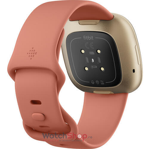 Ceas SmartWatch Fitbit VERSA 3 - Pink Clay/Soft Gold Aluminum