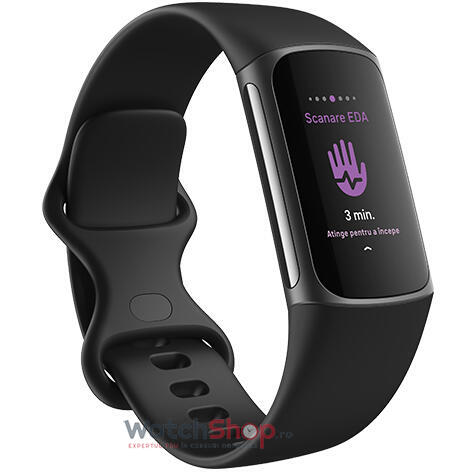 SmartWatch Fitbit Charge 5  Bratara Fitness FB421BKBK  Black/Graphite Stainless Steel
