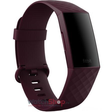 Curea smartwatch Fitbit Charge 4 Classic Band Rosewood (Large)