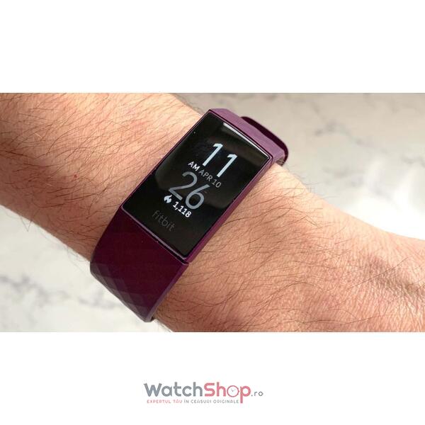 Ceas SmartWatch CHARGE 4 (NFC)  w integrated GPS  FitbitPay - Rosewood