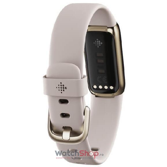 Ceas SmartWatch Fitbit LUXE - Soft Gold/White
