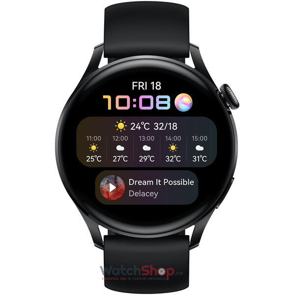 Ceas SmartWatch HUAWEI Watch 3 55026820, Black, Active Edition
