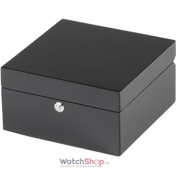 Cutie depozitare Rothenschild RS-2400-BL 15 x 9 x 15 pentru 1 ceas, Negru