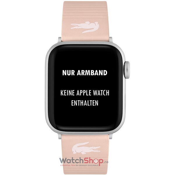 Curea smartwatch Lacoste Apple Watch 2050031 38/40mm, Roz