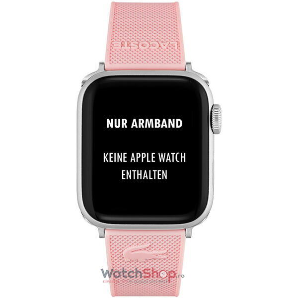 Curea smartwatch Lacoste Apple Watch 2050007, 38/40mm, Roz