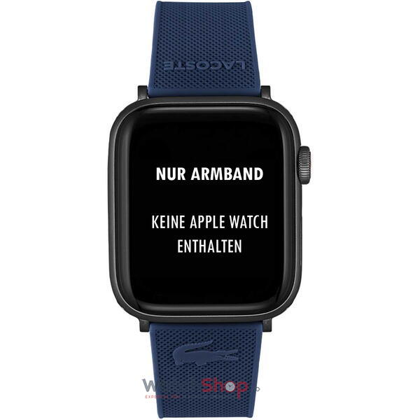 Curea smartwatch Lacoste Apple Watch 2050008, 42/44mm, Albastru