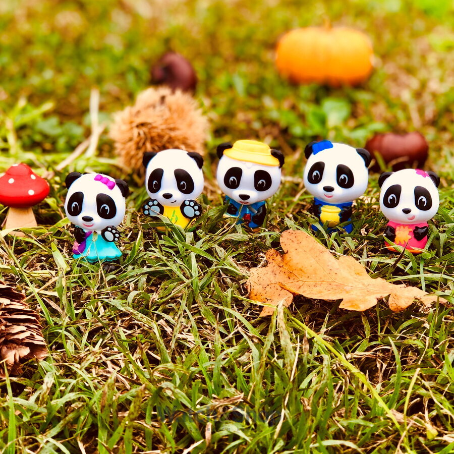 Klorofil Familia de ursuleti Panda - Set figurine joc de rol KLR700304