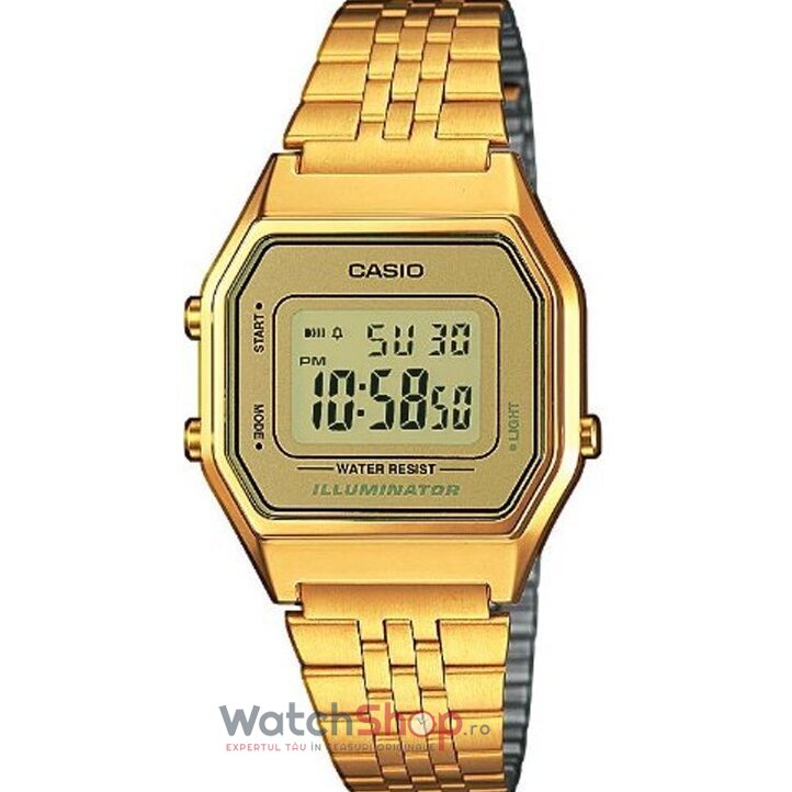 Ceas Casio RETRO LA680WGA-9DF Gold Casio imagine 2022 crono24.ro